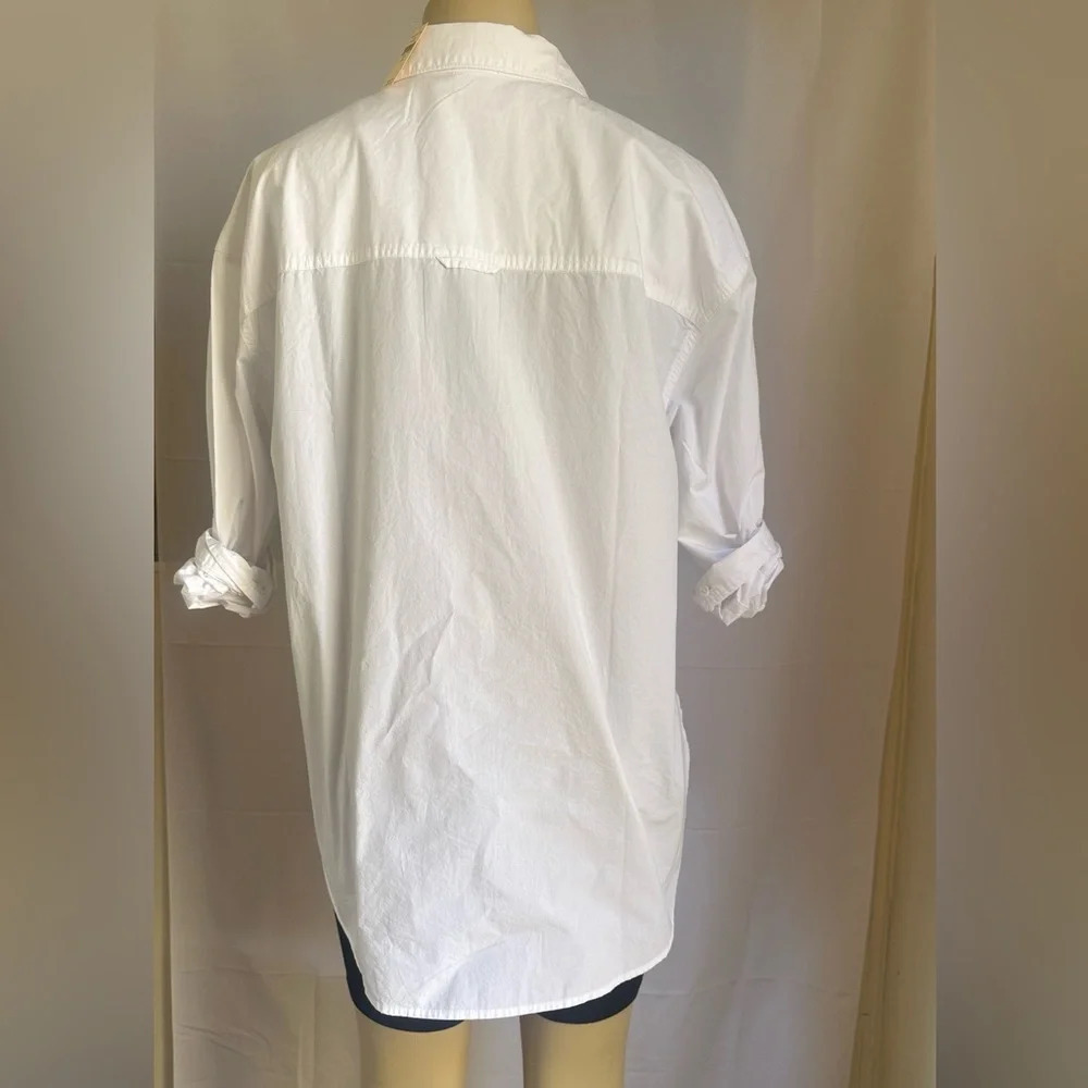 NWT OFFLINE Long Sleeve womens poplin Button Up Shirt Sz M casual, preppy - Picture 7 of 10